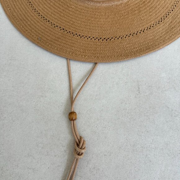 NWT Lack of Color The Jacinto Paper Straw Boater Hat Natural Tan Wide Brim - Picture 10 of 13